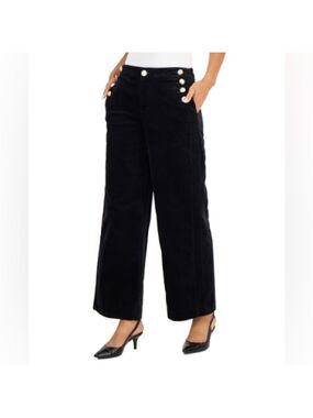 NWT Charter Club Petite Velveteen Button-Front Sailor Pants, size 12